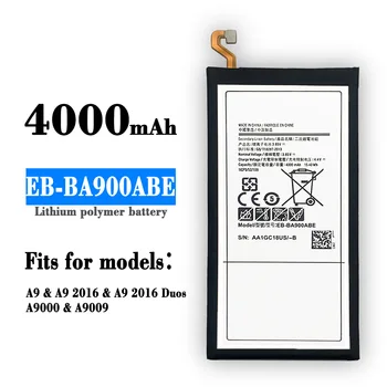 Оригинальный Аккумулятор телефона EB-BA900ABE Для Samsung Galaxy A9 A9000 2016 Версии A9009 Аутентичная Сменная Батарея 4000 мАч
