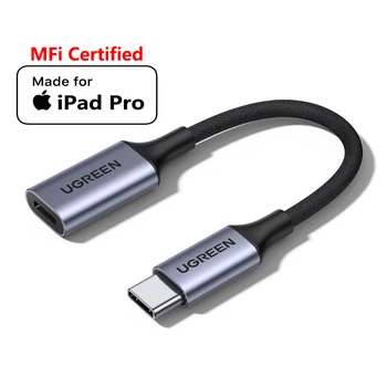 Оригинальный сертифицированный MFI адаптер usb c для подключения наушников Lightning для Apple ipad pro MacBook air кабель аудиоконвертера usb type c.