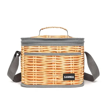 Портативная сумка для пикника Термоизолированный ланч-бокс Сумка-холодильник Водонепроницаемый рюкзак Сумка для Бенто Сумки для хранения школьных продуктов