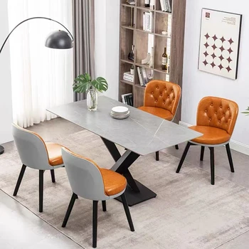 Роскошные обеденные стулья в скандинавском стиле, Кухня, Деревянный балкон, Ресторанные обеденные стулья, Эргономичная Удобная мебель Silla Comedor BL50CY