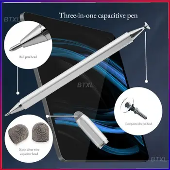 Ручка с сенсорным экраном, Сменный наконечник, стилус для бытовой электроники, точное касание, Сенсорная Электронная периферия, Ручка для рисования, 4 цвета