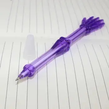 Ручка с удобным захватом, необычные шариковые ручки со скелетообразными пальцами, забавные канцелярские принадлежности для школьников и детей
