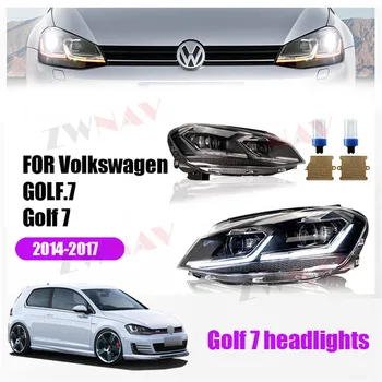 Светодиодная фара для Volkswagen Golf 7 2014 2015 2016 2017 Передний фонарь дальнего света Высококачественный аксессуар для дооснащения