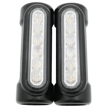 Светодиодный фонарь дальнего света/указатель поворота для мотоцикла (черный)