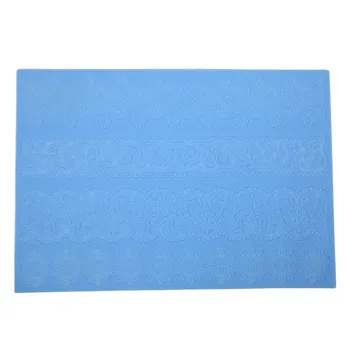 Силиконовый коврик для отпечатков, кружевной коврик для помадки, легкий пищевой цветочный узор 