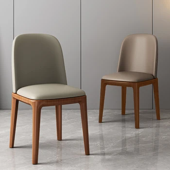 Скандинавские деревянные обеденные стулья с роскошной спинкой, обеденные стулья для гостиной, Минималистичная мебель для дома Silla Comedor WZ50DC