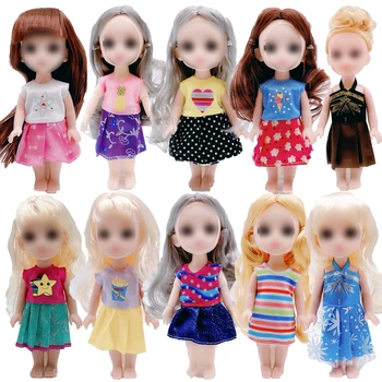 Случайные 10 шт./лот = 10x Милые наряды Платье в смешанном стиле, мини-юбка, одежда для куклы Келли, Аксессуары, игрушки, игрушка для девочки на день рождения