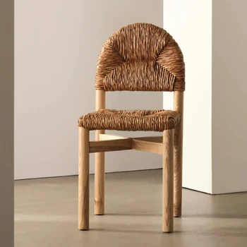Современные дизайнерские обеденные стулья из ротанга, Скандинавские Переносные Обеденные стулья с акцентом, Шезлонг для гостиной, Мебель для дома YX50DC