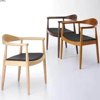Современный простой обеденный стул из массива дерева, стул для переговоров, Офисный стул, стулья для обедов в ресторане отеля Nordic Western, стулья по индивидуальному заказу