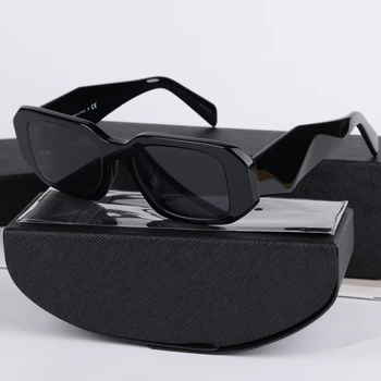 Солнцезащитные очки из ацетата нового стиля Для женщин, оттенки для мужчин, трехмерные Брендовые дизайнерские очки, Квадратные вечерние, нерегулярные солнцезащитные очки