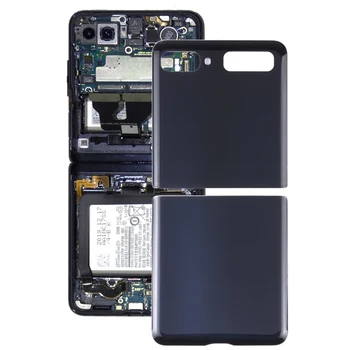 Стеклянная задняя крышка аккумулятора для Samsung Galaxy Z Flip 4G SM-F700 Замена задней крышки корпуса телефона