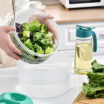 Устройство для отжима овощей, отжима салатных листьев, Стиральная машина для овощей, Сушилка для слива овощей, сито для мытья и сушки листовой зелени В дегидраторе.