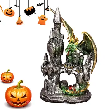 Фигурки драконов из смолы, коллекционная ретро-статуя Боевого Дракона, украшения для письменного стола, книжной полки, детской комнаты, магазина игрушек для дома.