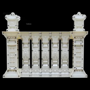 Форма для римской колонны, Резные перила, Резная вилла в европейском стиле, Цемент, Самодельное ограждение балкона, Модель в комплекте