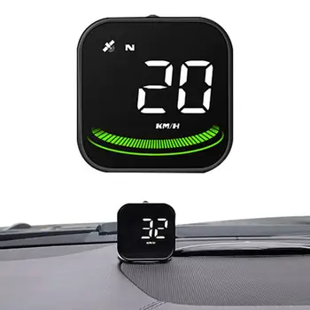 Цифровой дисплей спидометра на лобовом стекле автомобиля, дисплей спидометра на лобовом стекле, GPS-навигационный компас, светодиодные дисплеи скорости