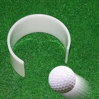 Чашка для гольфа Для Лунки Тренажер Аксессуар Для тренировки Белая Клюшка для гольфа