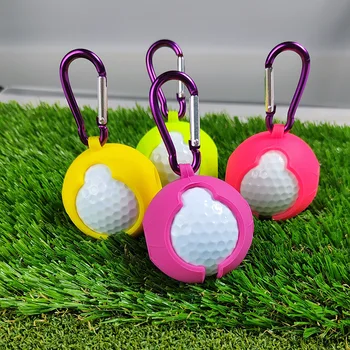 Чехол для гольфа Защитный чехол для мяча для гольфа силиконовый чехол для мяча зажим для мяча мини-сумка для хранения принадлежностей для гольфа сумка для гольфа 골프용품 Портативная сумка для гольфа