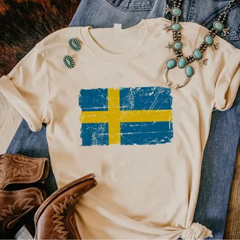 Шведская футболка женская футболка с мангой harajuku, женская одежда с комиксами и аниме