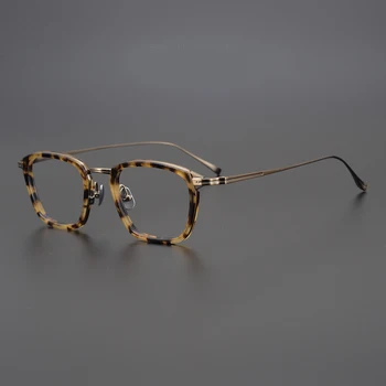 Японский дизайнерский бренд квадратные очки в оправе мужские ВЫСОКОКАЧЕСТВЕННЫЕ титановые оптические очки для Близорукости Пресбиопии рецептурные очки