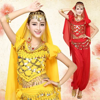 болливудские танцевальные костюмы для женщин взрослых топ брюки комплект юбка восточные танцы живота индийское сари одежда платье танец живота