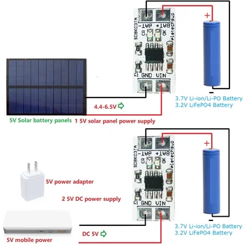 мини MPPT Солнечный Контроллер заряда 4,2 В/3,7 В 3,6 В/3,2 В Модуль Зарядного Устройства DC 5 В 1A Плата для i-ion/Li-PO Батареи LiFePO4